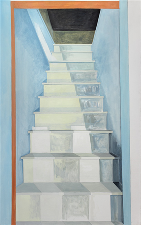 Attic Staircase and Sunlight