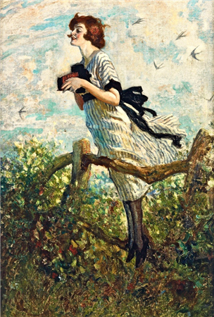 Young Woman with Kodak Camera - Image 1 of 2