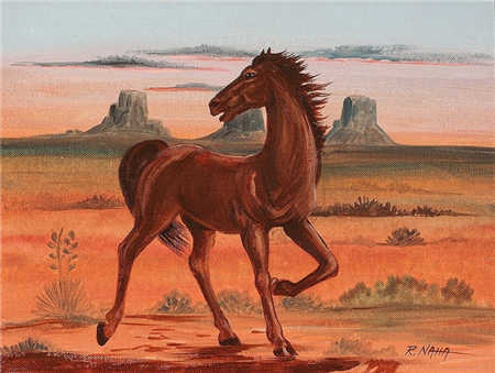 Watchful Colt in Monument Valley - Image 1 of 3