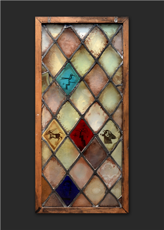 Stained Glass Window from the Normandy House Restaurant Chicago, IL