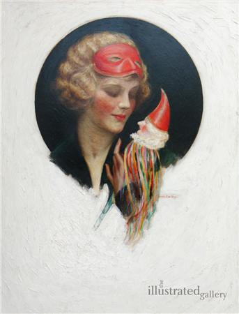 Lady with Puppet, Saturday Evening Post Cover - Image 1 of 2
