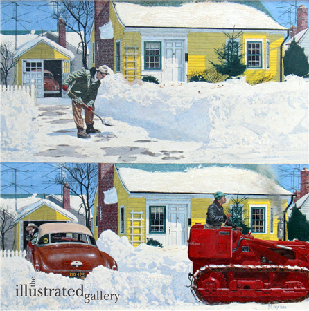 Plowed Over Driveway, Saturday Evening Post Cover - Image 1 of 2