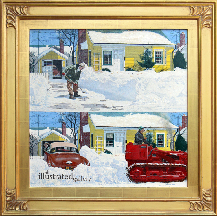 Plowed Over Driveway, Saturday Evening Post Cover - Image 2 of 2