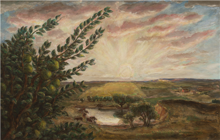 John Steuart Curry "Morning II (Sunrise Over Kansas)"
