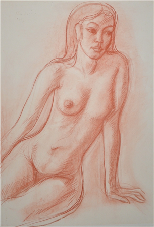 Thai Beauty - Seated Female Nude