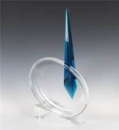 John Bingham Studio Art Glass Modernist Sculpture - Image 1 of 4