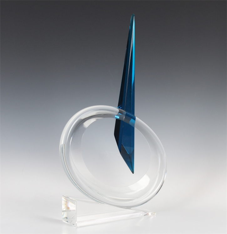 John Bingham Studio Art Glass Modernist Sculpture - Image 2 of 4