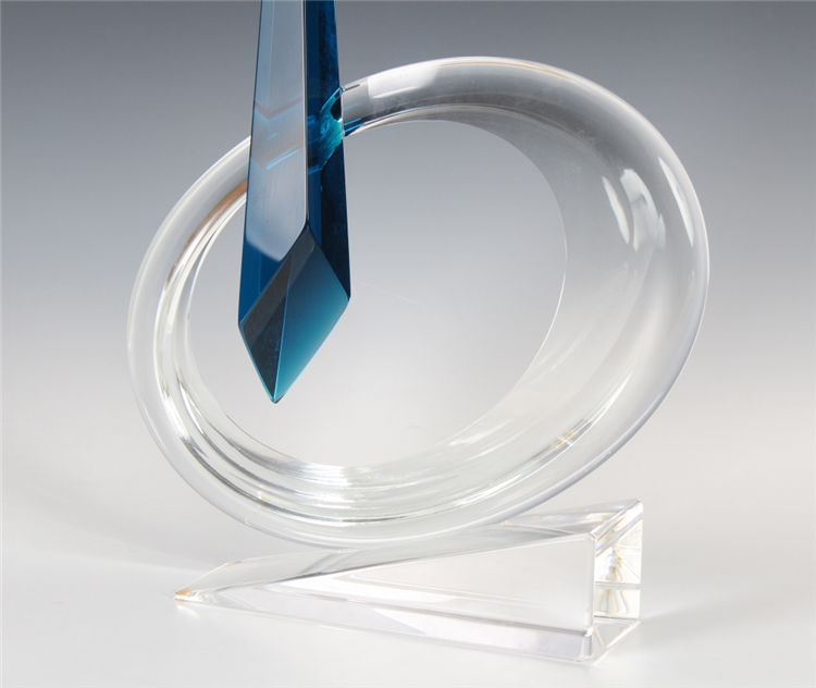John Bingham Studio Art Glass Modernist Sculpture - Image 4 of 4