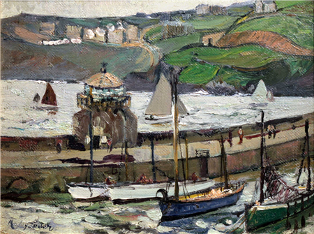 "Smeaton's Pier, St Ives" by Richard Hayley Lever