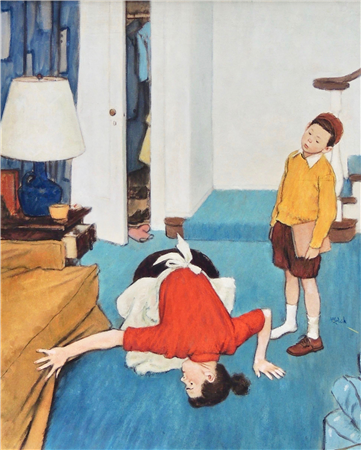 The Lost Shoe, Saturday Evening Post Cover