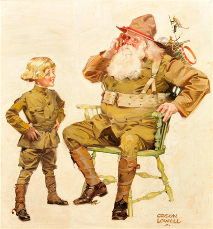 "Recruits," Original Christmas cover for Judge magazine - Image 1 of 2