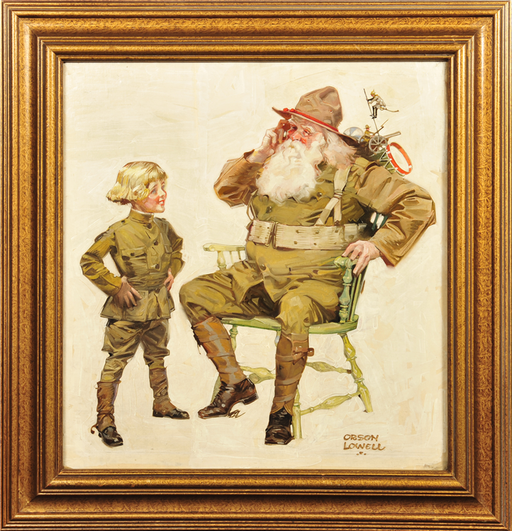 "Recruits," Original Christmas cover for Judge magazine - Image 2 of 2