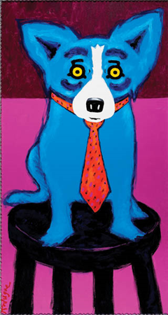 George Rodrigue (American/Louisiana, 1944-2013), "Chairman of the Board"