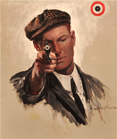 Bulls Eye, Saturday Evening Post Cover - Image 1 of 2