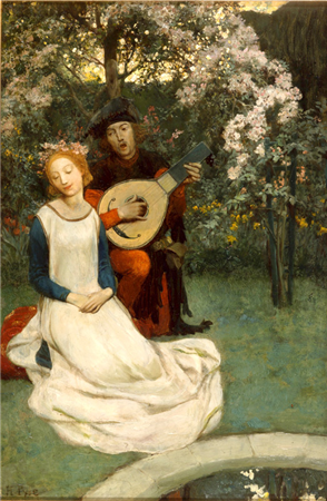He Sang or Her as they Sat in the Gardens