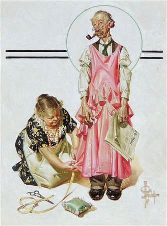 Living Mannequin, Saturday Evening Post Cover 1932 - Image 1 of 3