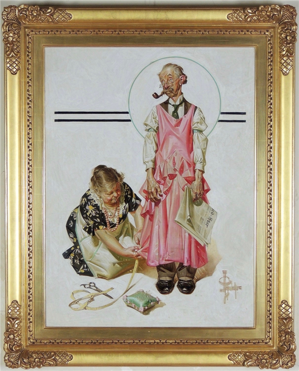 Living Mannequin, Saturday Evening Post Cover 1932 - Image 2 of 3