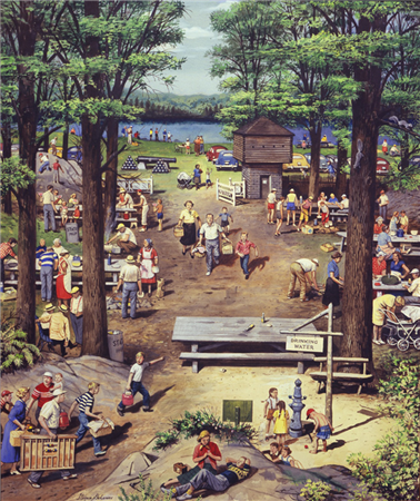 Labor Day at Putnam Memorial State Park, Redding, Connecticut