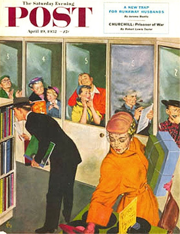 Saturday Evening Post Cover, April 19, 1952 - Image 2 of 2