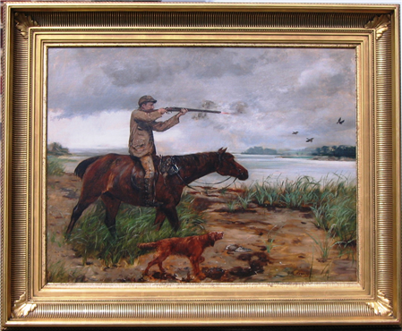 Duck Shooting From Horseback, Chesapeake Bay