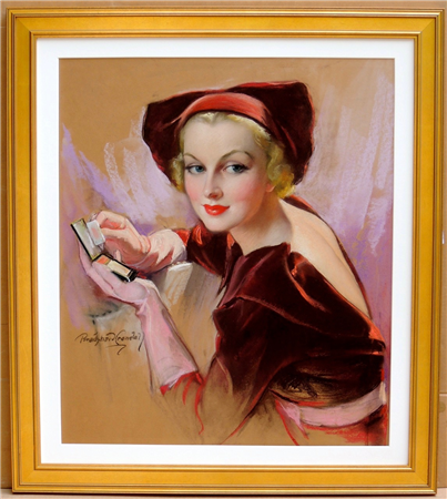 Carole Lombard Holding Compact, Cosmopolitan Magazine Cover