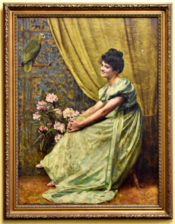 Oil painting on canvas by George Hall Neale (United Kingdom, 1863 - 1940)