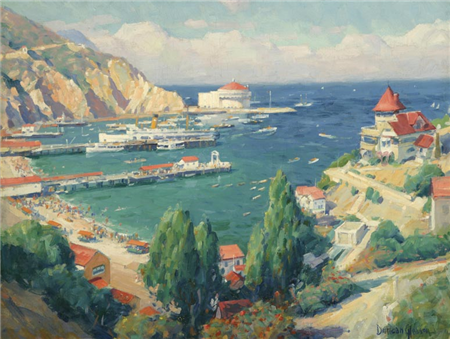 Joe Duncan Gleason (1881-1959 Glendale, CA)
"Avalon", Catalina
World Record: Sold: $161,000