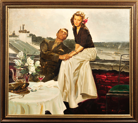 Couple at European Rooftop