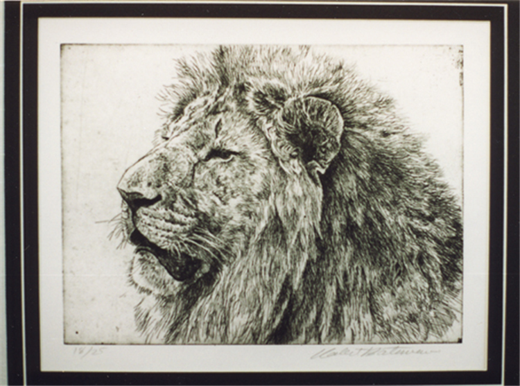Wildlife Etchings Set of 5 - Image 3 of 4