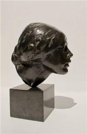 Nuska, Portrait of a Girl, bronze portrait, 1924, unique - Image 1 of 4