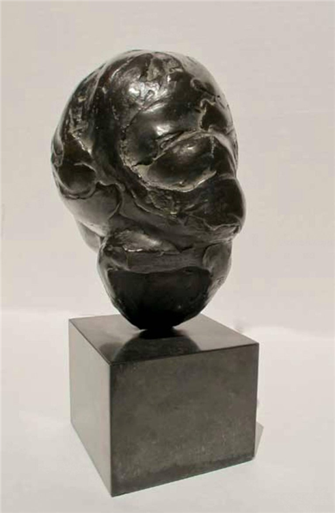 Nuska, Portrait of a Girl, bronze portrait, 1924, unique - Image 3 of 4