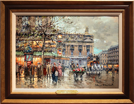 Place de l'Opera et Café de la Paix, Paris en 1900 - Image 1 of 4