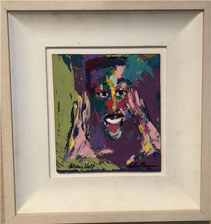 Leroy Neiman ORIGINAL oil 1987 "Arsenio Hall" 702-525-1667 24/7 - Image 1 of 4