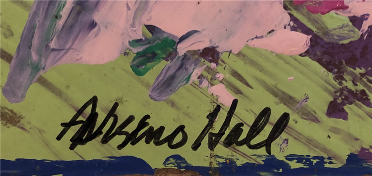 Leroy Neiman ORIGINAL oil 1987 "Arsenio Hall" 702-525-1667 24/7 - Image 4 of 4