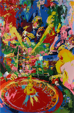 Leroy Neiman "The Green Table" - Image 1 of 2