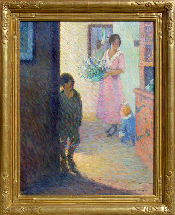 Domestic Scene with Mother and Children - Image 2 of 2
