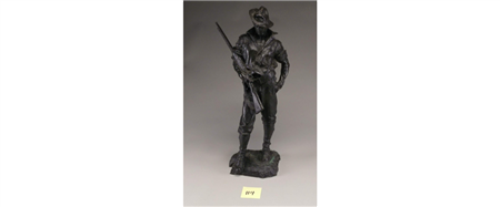 Bronze of U.S. Rough Rider from Span-Am War by A.G. Newman