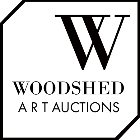 Woodshed Art Auctions logo