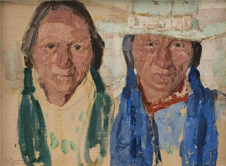 Leon Gaspard (1882-1964)
"Two Zuni"