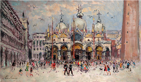 Après-midi, Place St. Marc à Venise - Image 1 of 4