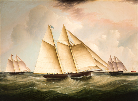 The Start of the Great 1866 Transatlantic Yacht Race - Image 1 of 2