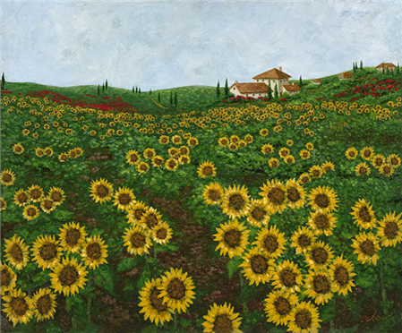 Sunflowers, Tuscany