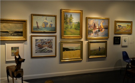 Clarke Gallery logo - Hughie Lee-Smith specialist dealer in 338 Main St, Rockland, ME 04841