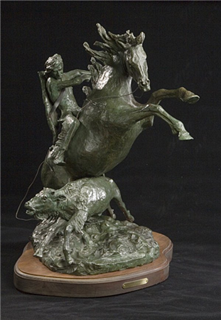 Calf in the Way Bronze