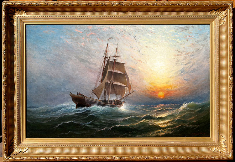 Brigantine at Sunset - Image 2 of 4