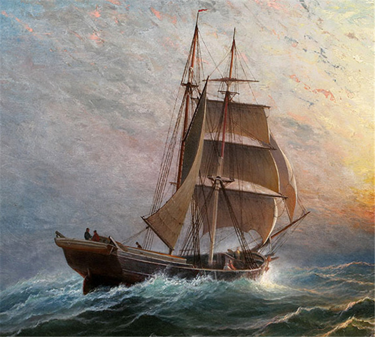 Brigantine at Sunset - Image 3 of 4