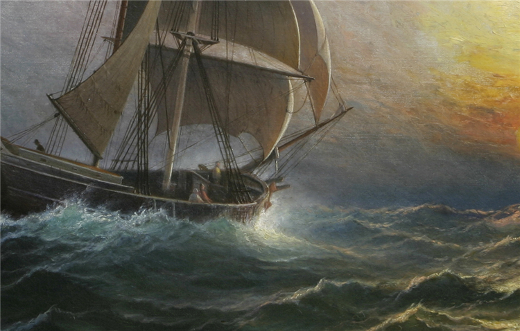 Brigantine at Sunset - Image 4 of 4