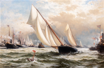PURITAN vs GENESTA, America's Cup 1885 - Image 1 of 4