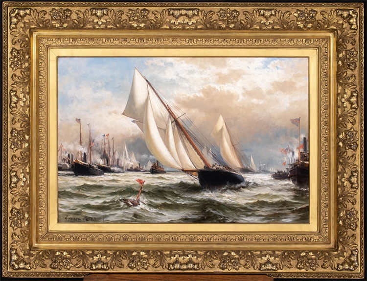 PURITAN vs GENESTA, America's Cup 1885 - Image 2 of 4