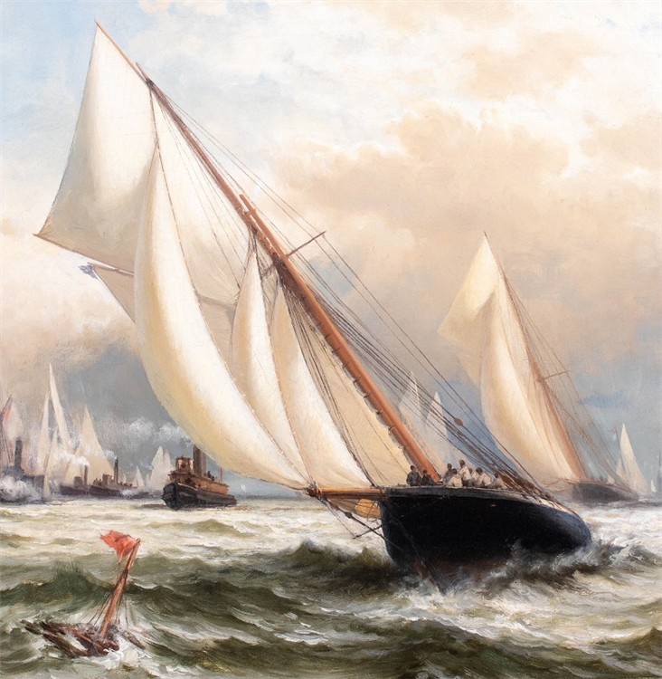 PURITAN vs GENESTA, America's Cup 1885 - Image 3 of 4